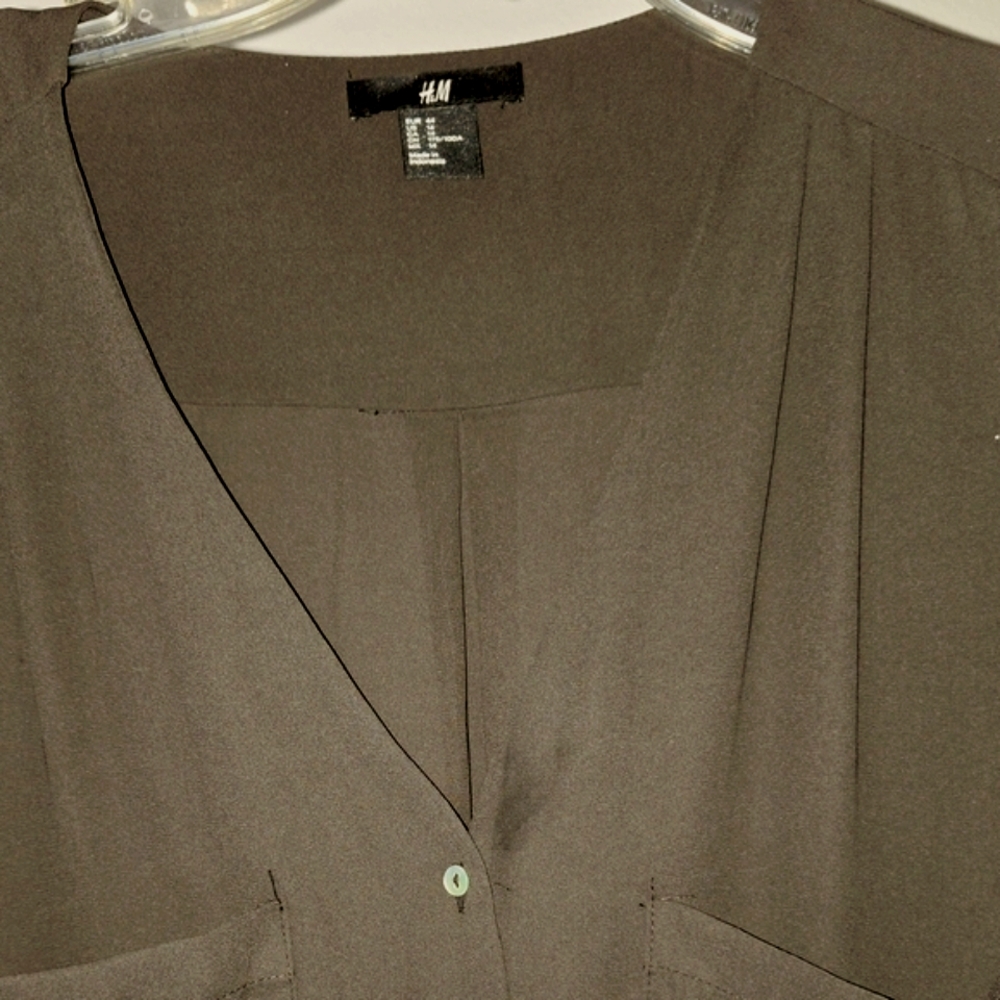 H&M Charcoal Black Blouse SKU30